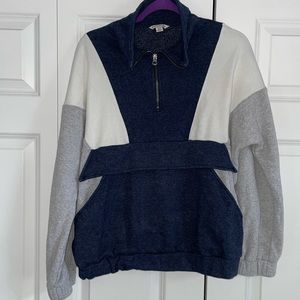 American Eagle color block sweatshirt.